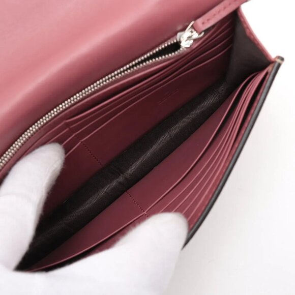 Gucci GG Blooms PVC leather Chain Wallet Beige - Picture 7 of 10